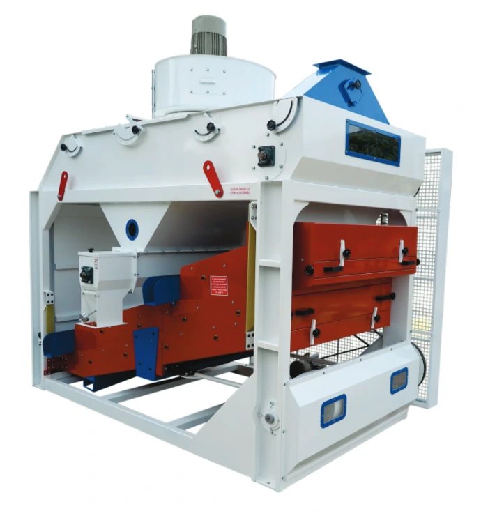 Pre cleaner machine for removing dust and impurities from paddy and grains