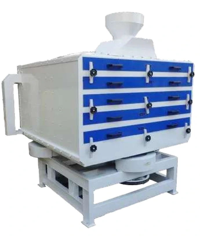 Rice shifter machine for separating broken and whole rice grains