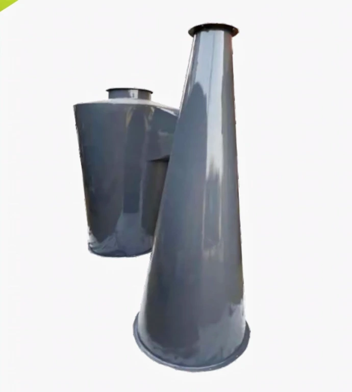 Industrial cyclone separator for dust and particle separation in rice mills