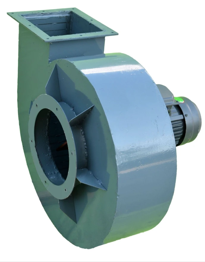 Industrial blower for air circulation and dust removal in rice milling plants