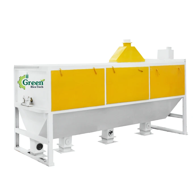 Rice reel machine for separating broken rice and impurities